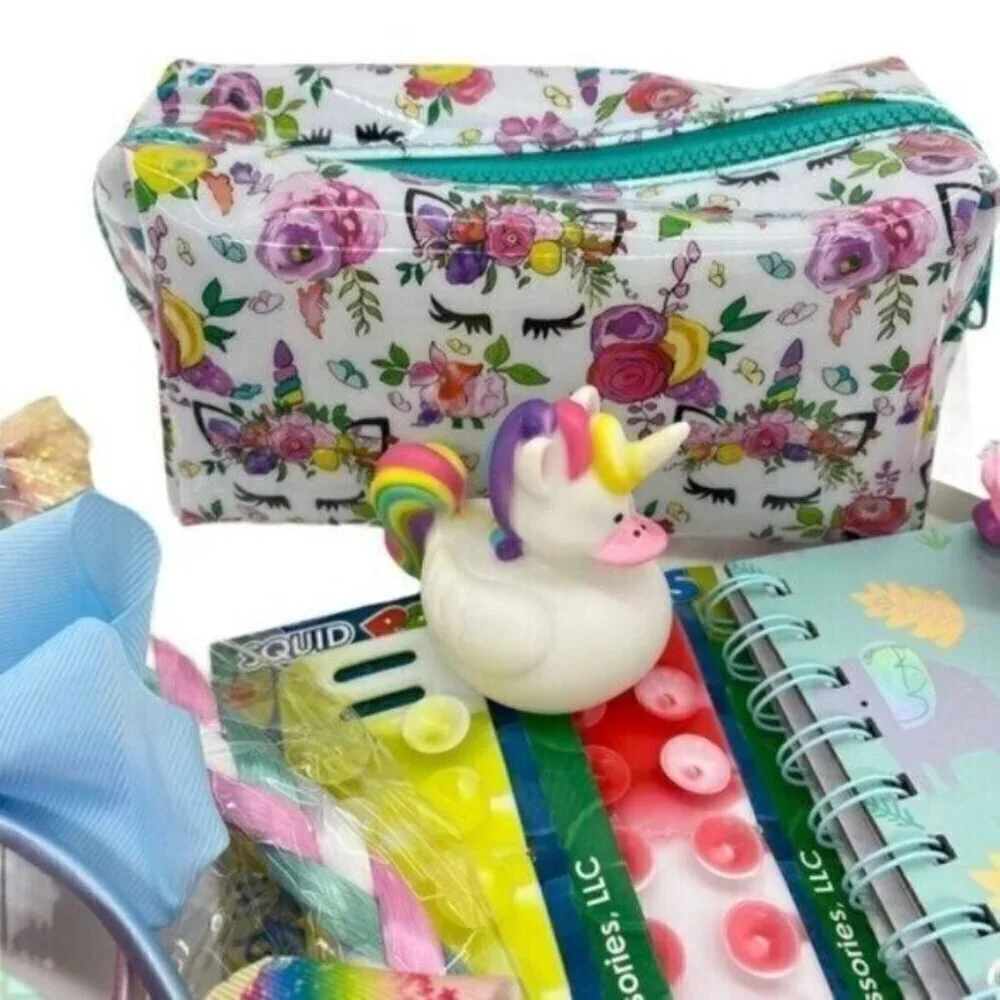 Girl’s Gift Bundle Lot Headbands Earrings Notebook New